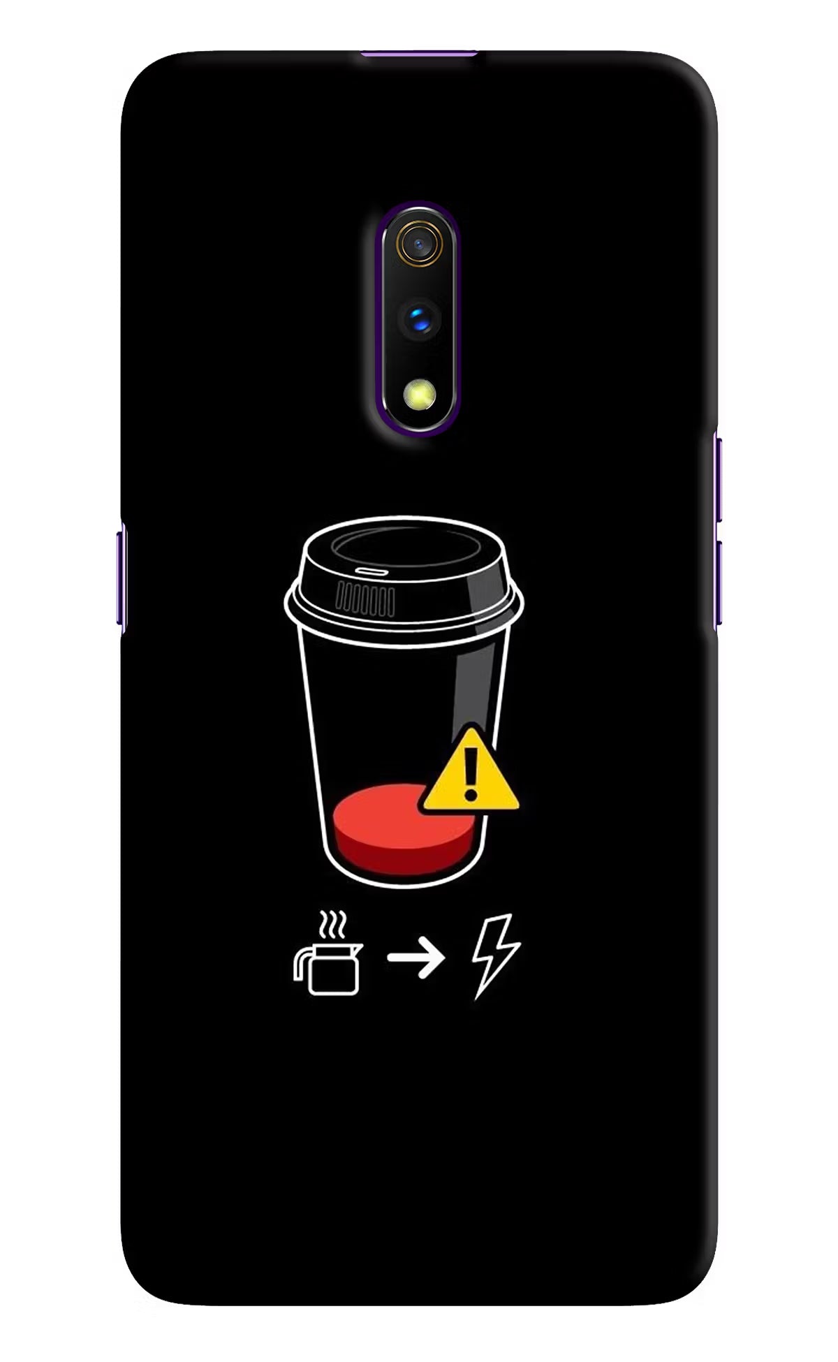 Coffee Realme X Hard Case Back Cover by Casekaro