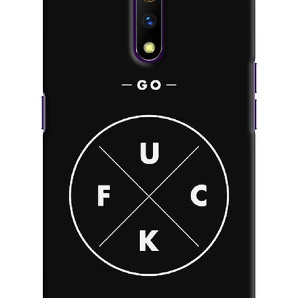 Go Fuck Yourself Realme X Hard Case Back Cover by Casekaro