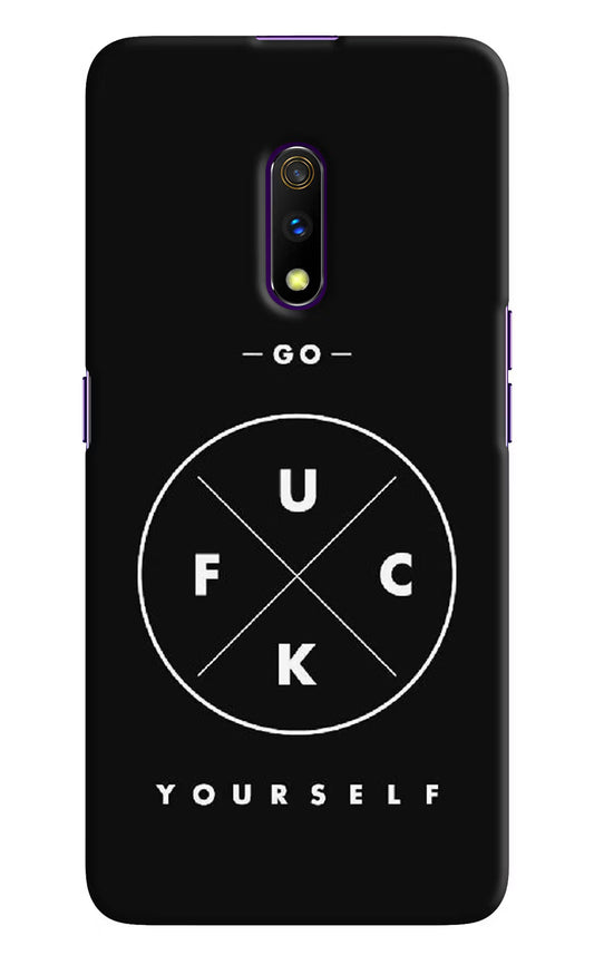 Go Fuck Yourself Realme X Hard Case Back Cover by Casekaro