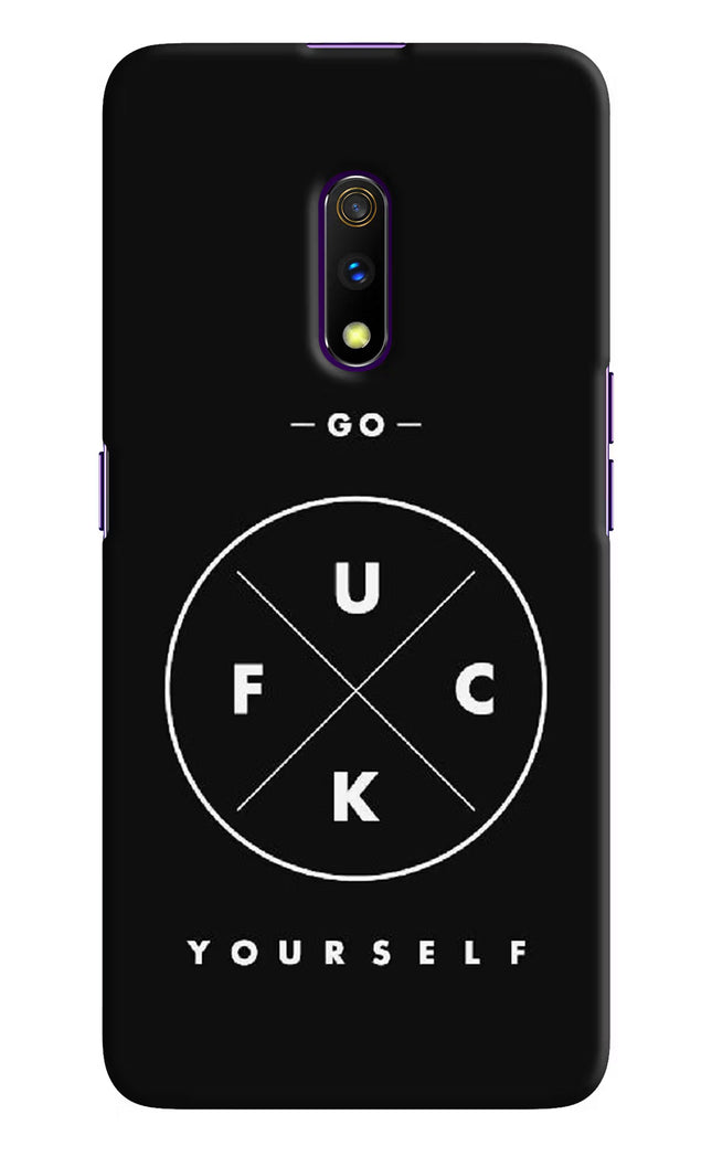 Go Fuck Yourself Realme X Hard Case Back Cover by Casekaro