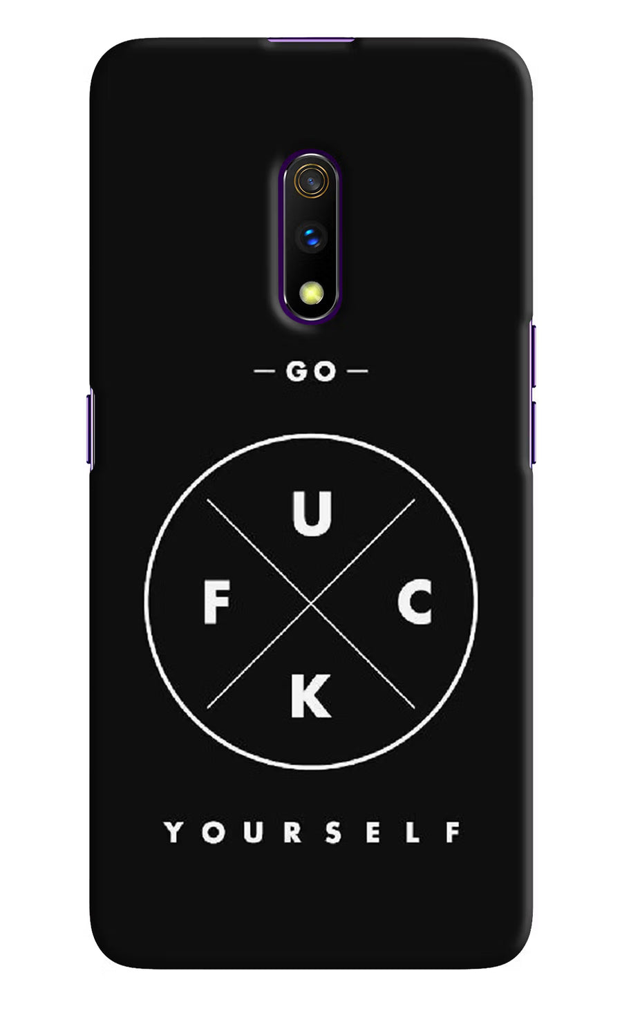 Go Fuck Yourself Realme X Back Cover, Hard case