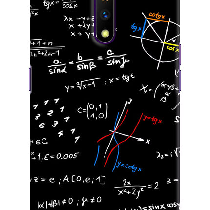 Mathematics Formula Realme X Hard Case Back Cover by Casekaro