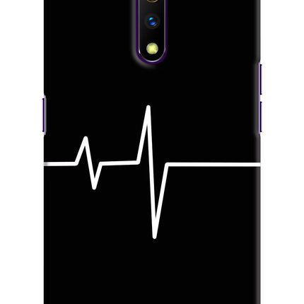 Heart Beats Realme X Hard Case Back Cover by Casekaro