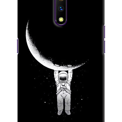 Moon Space Realme X Hard Case Back Cover by Casekaro