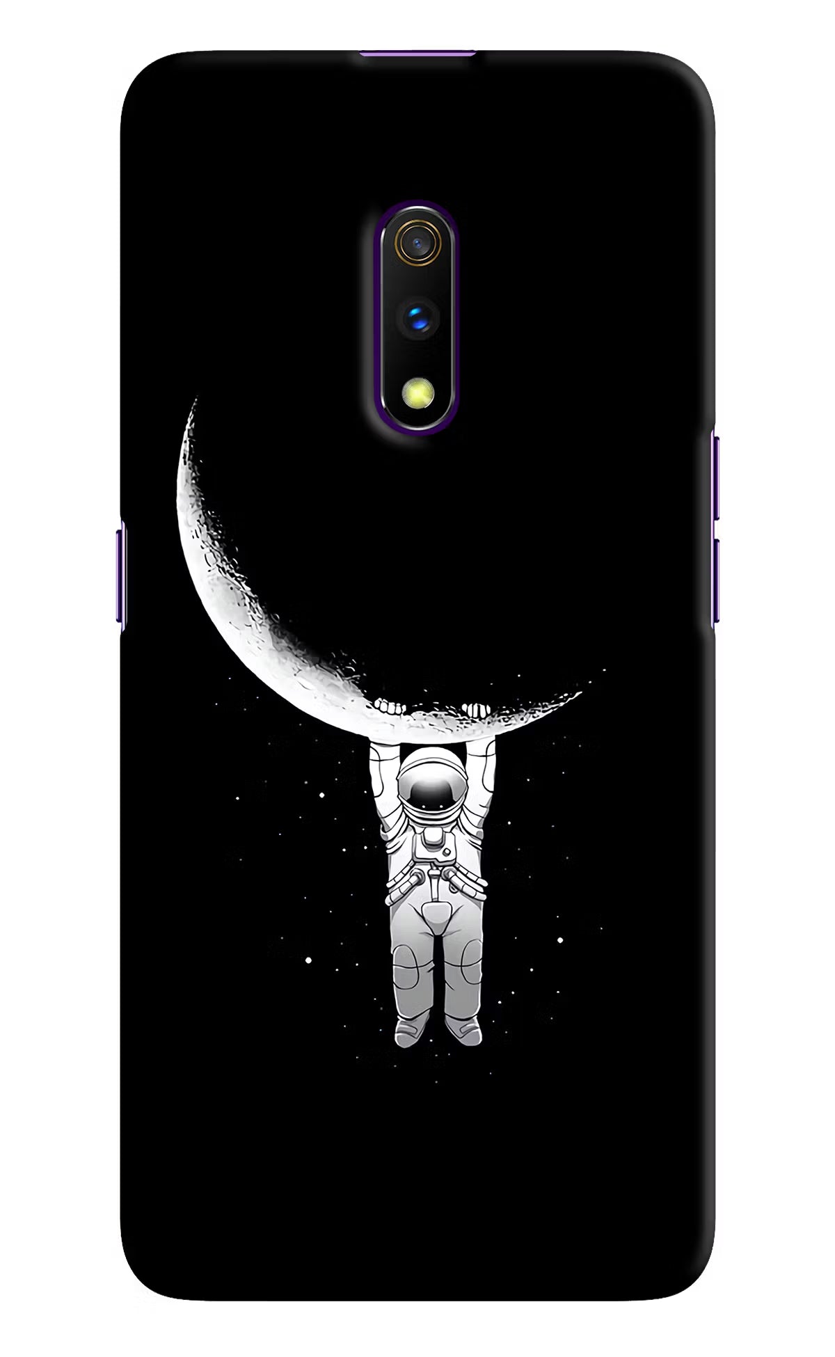 Moon Space Realme X Hard Case Back Cover by Casekaro