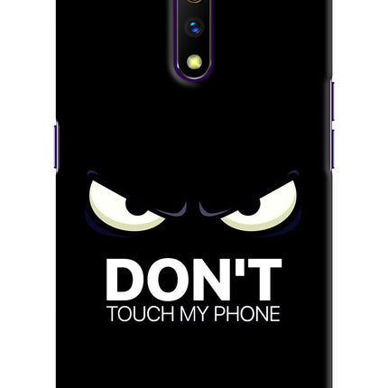 Don'T Touch My Phone Realme X Hard Case Back Cover by Casekaro
