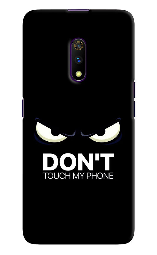 Don'T Touch My Phone Realme X Hard Case Back Cover by Casekaro