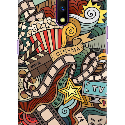 Cinema Abstract Realme X Hard Case Back Cover by Casekaro