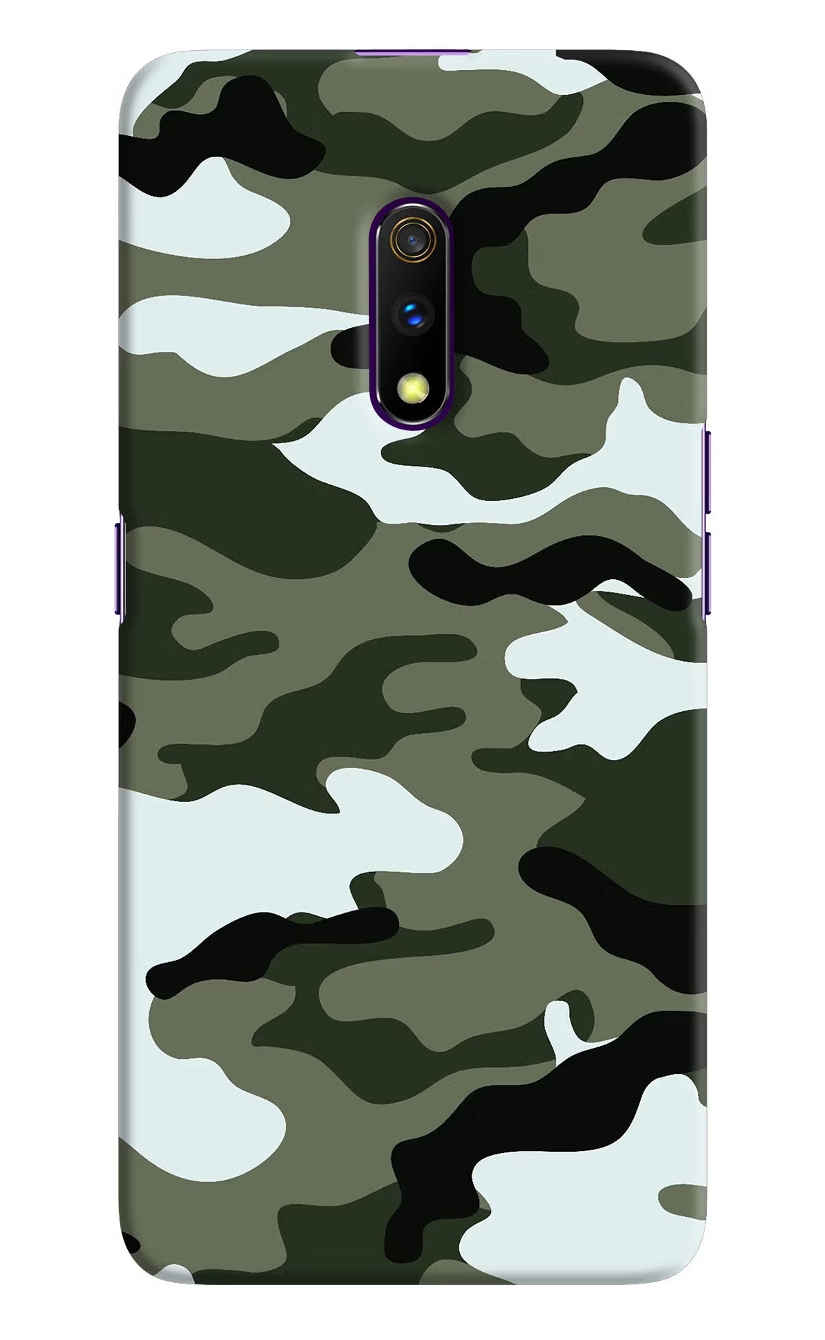 Camouflage Realme X Hard Case Back Cover by Casekaro