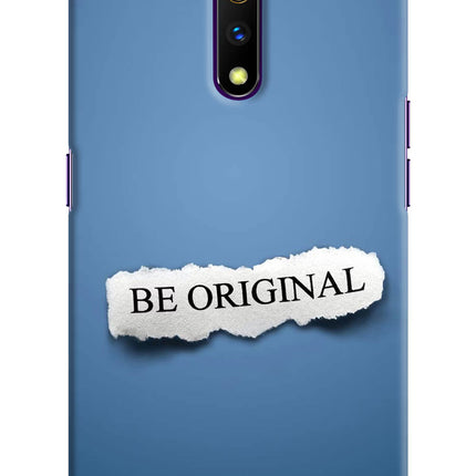 Be Original Realme X Hard Case Back Cover by Casekaro