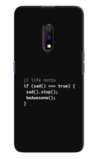 Life Motto Code Realme X Hard Case Back Cover by Casekaro
