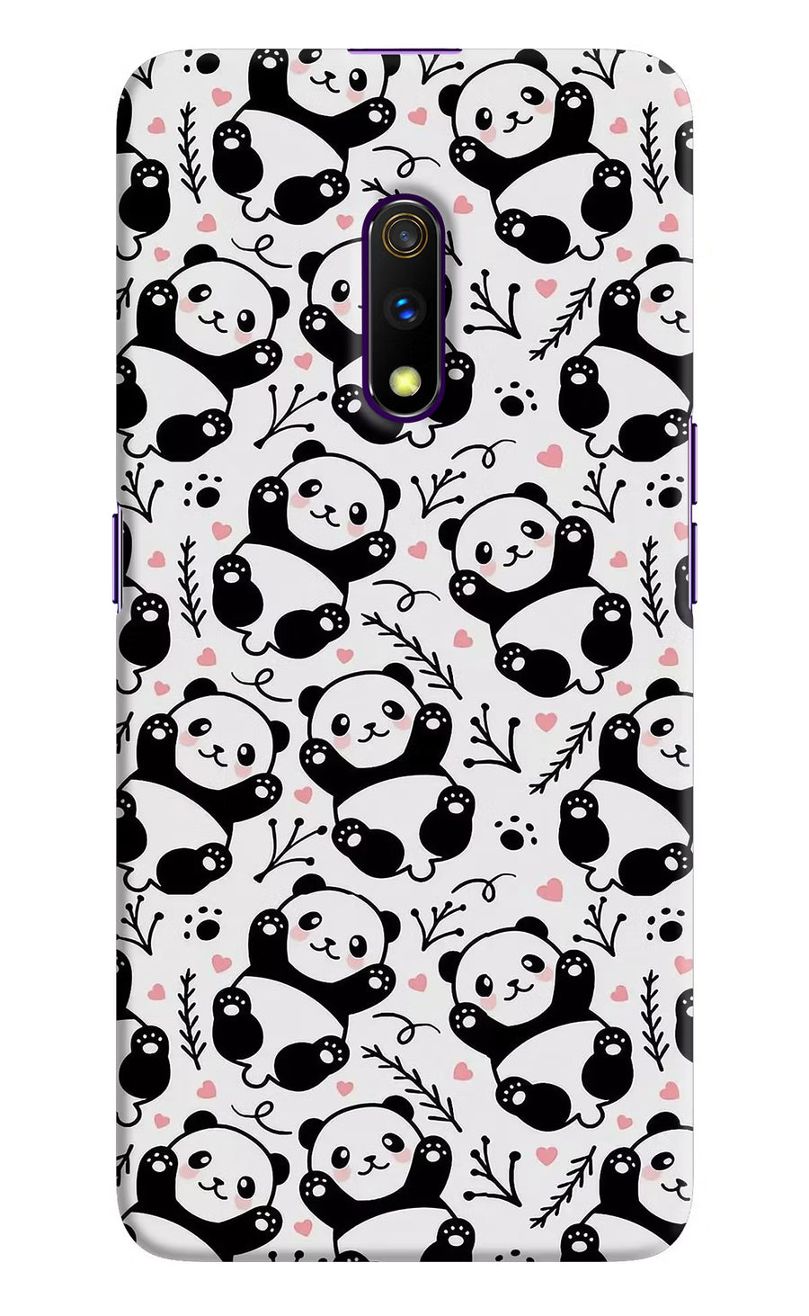 Cute Panda Realme X Back Cover, Hard case
