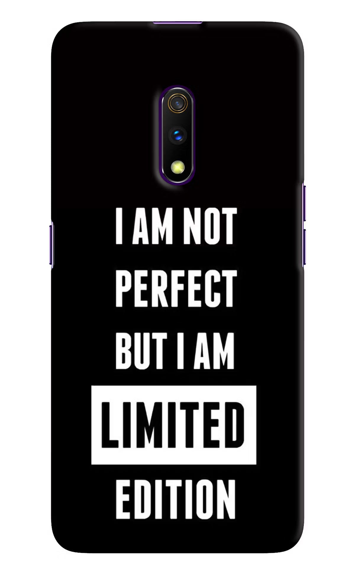 I Am Not Perfect But I Am Limited Edition Realme X Hard Case Back Cover by Casekaro