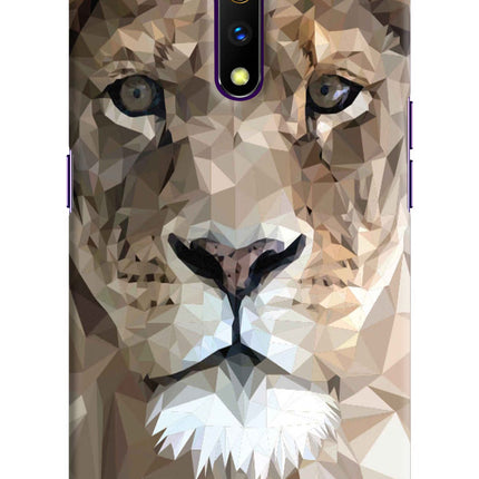 Lion Art Realme X Hard Case Back Cover by Casekaro