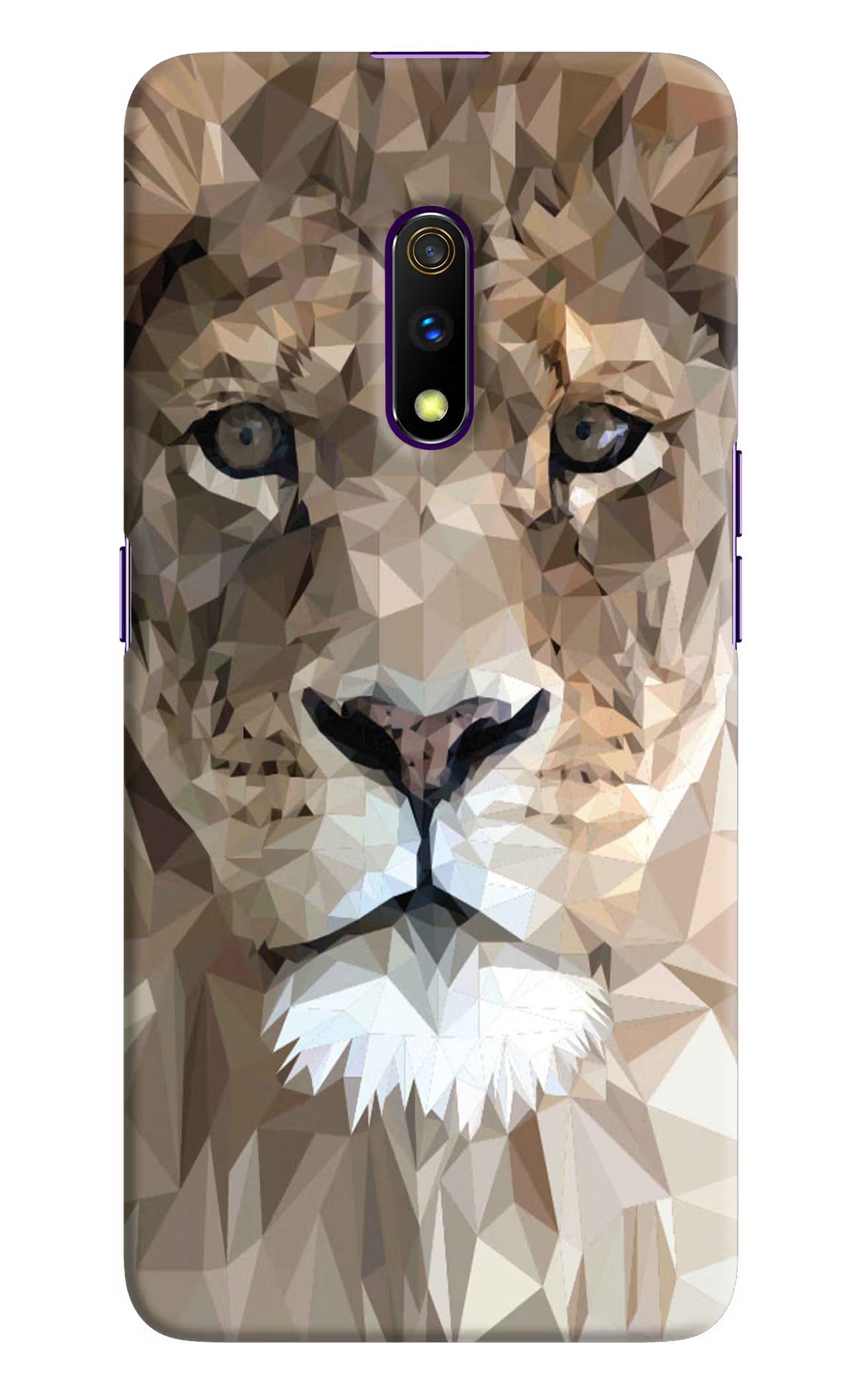 Lion Art Realme X Hard Case Back Cover by Casekaro