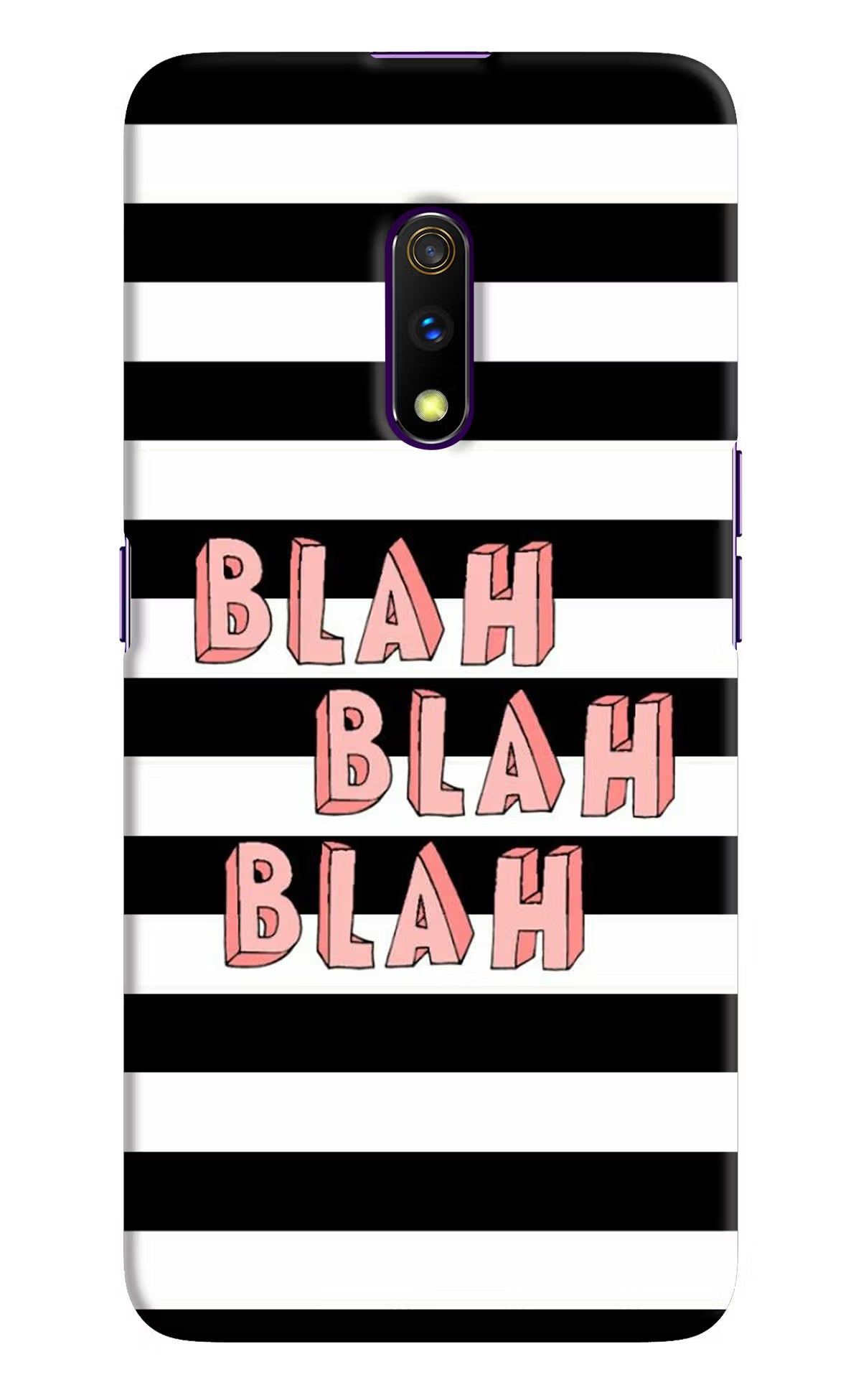 Blah Blah Blah Realme X Hard Case Back Cover by Casekaro
