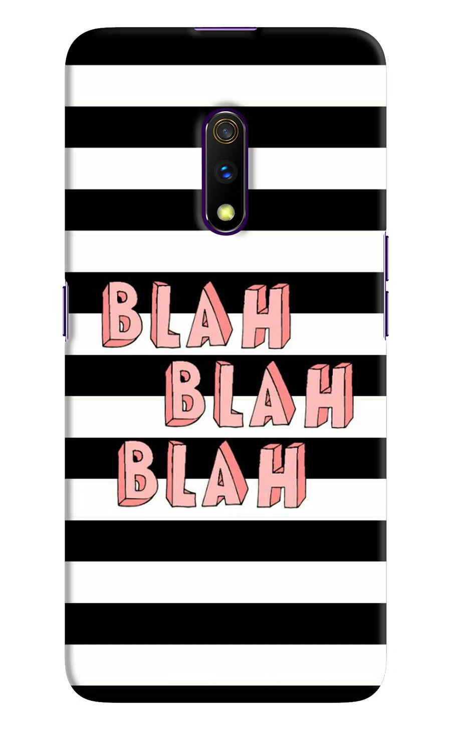 Blah Blah Blah Realme X Back Cover, Hard case