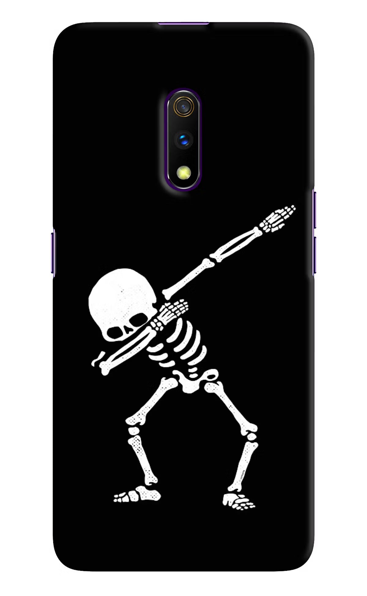 Dabbing Skeleton Art Realme X Hard Case Back Cover by Casekaro
