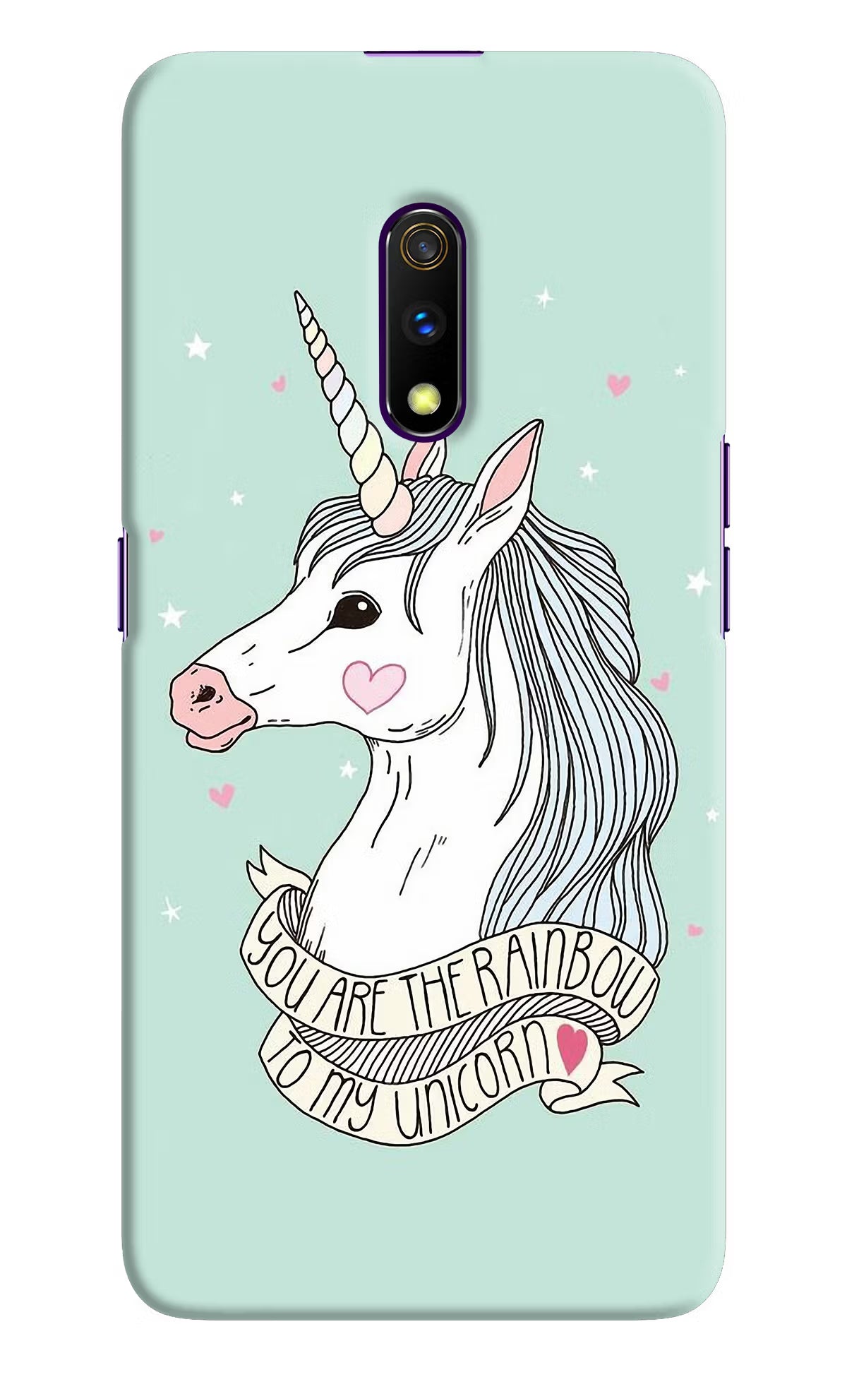 Unicorn Wallpaper Realme X Hard Case Back Cover by Casekaro