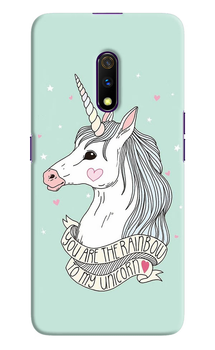 Unicorn Wallpaper Realme X Back Cover, Hard case
