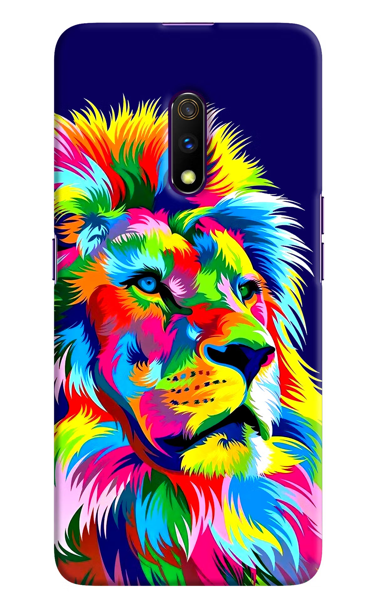 Vector Art Lion Realme X Hard Case Back Cover by Casekaro