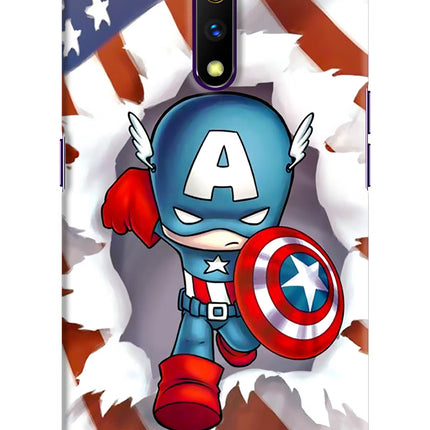 Captain America Realme X Hard Case Back Cover by Casekaro