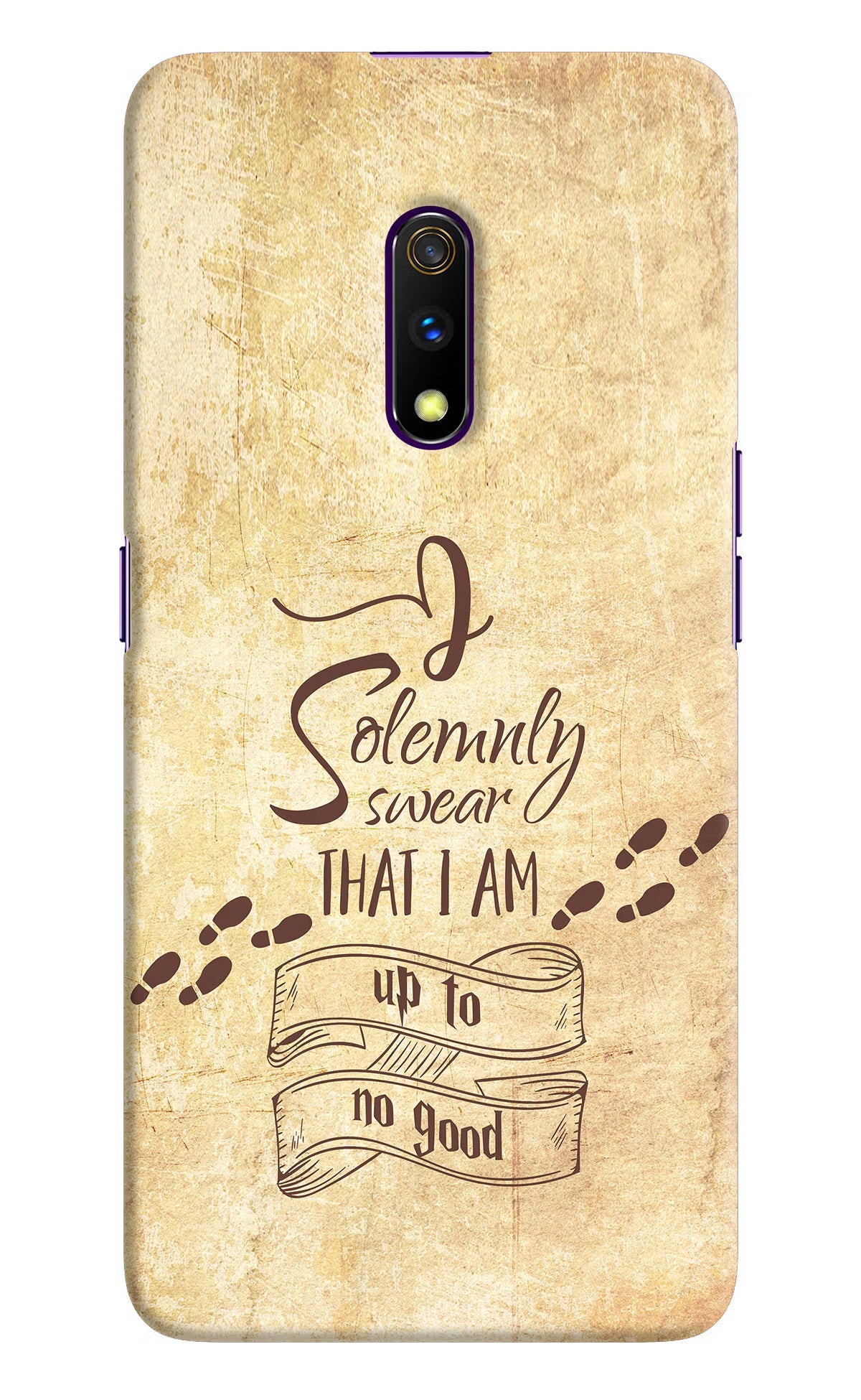 I Solemnly swear that i up to no good Realme X Hard Case Back Cover by Casekaro