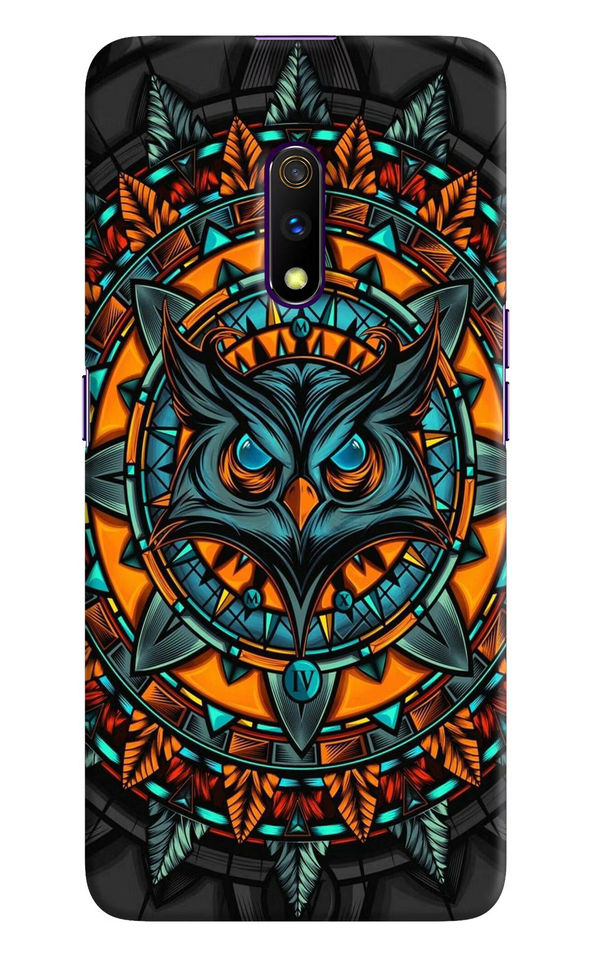 Angry Owl Art Realme X Hard Case Back Cover by Casekaro
