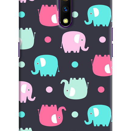 Elephants Realme X Hard Case Back Cover by Casekaro