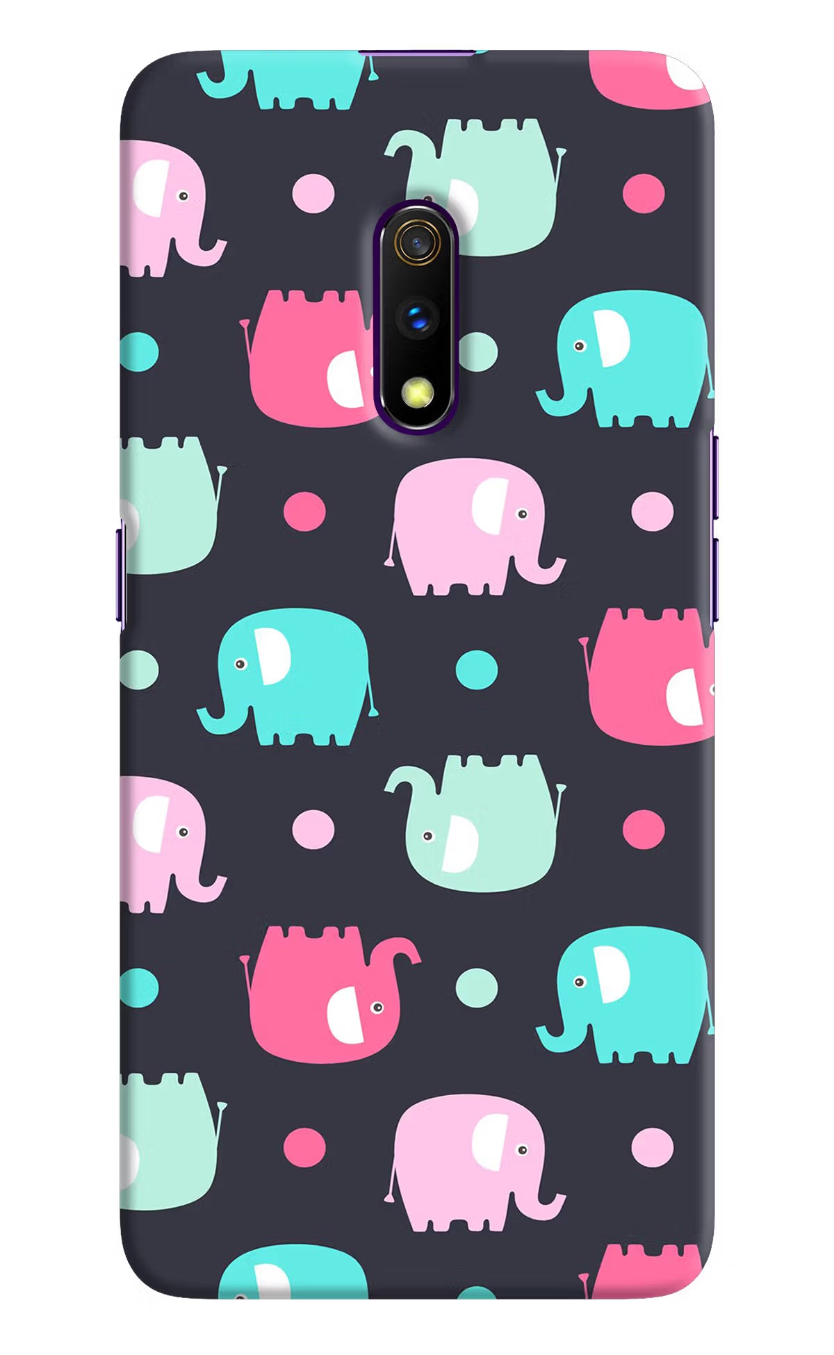 Elephants Realme X Hard Case Back Cover by Casekaro