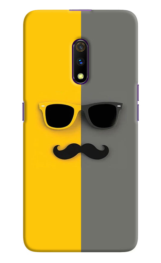 Sunglasses with Mustache Realme X Hard Case Back Cover by Casekaro