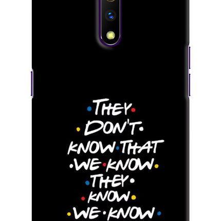 FRIENDS Dialogue Realme X Hard Case Back Cover by Casekaro