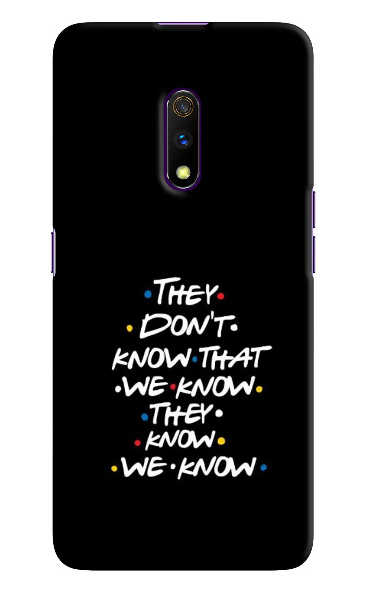 FRIENDS Dialogue Realme X Hard Case Back Cover by Casekaro