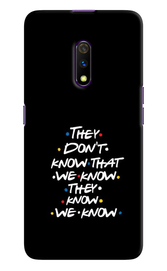 FRIENDS Dialogue Realme X Hard Case Back Cover by Casekaro