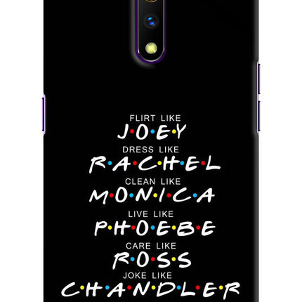 FRIENDS Character Realme X Hard Case Back Cover by Casekaro