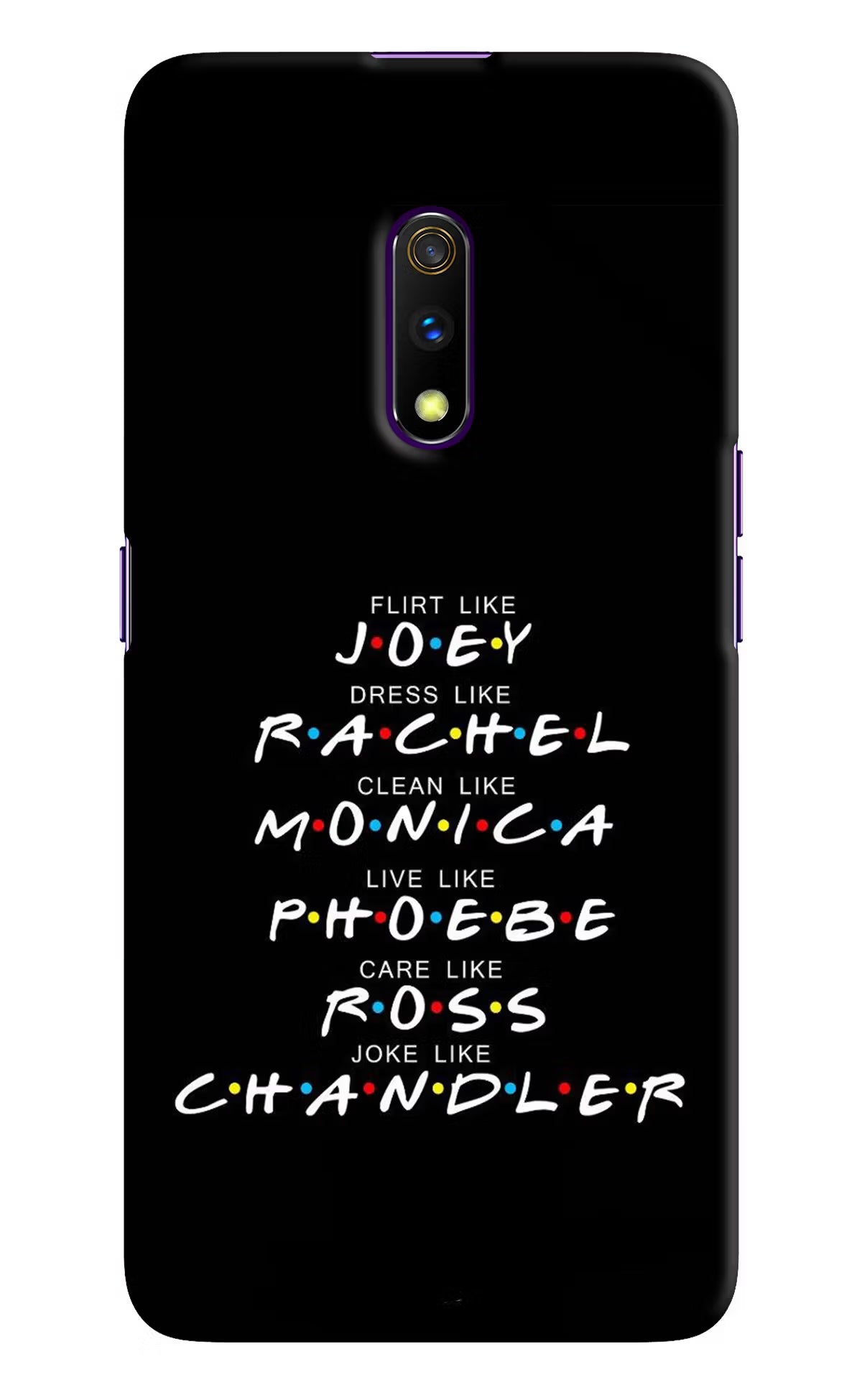 FRIENDS Character Realme X Hard Case Back Cover by Casekaro