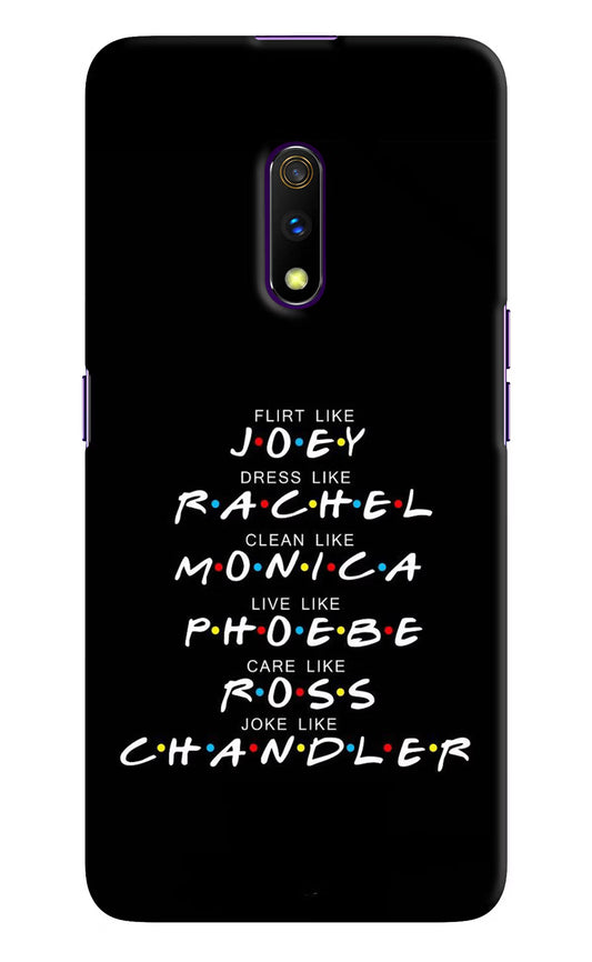 FRIENDS Character Realme X Hard Case Back Cover by Casekaro