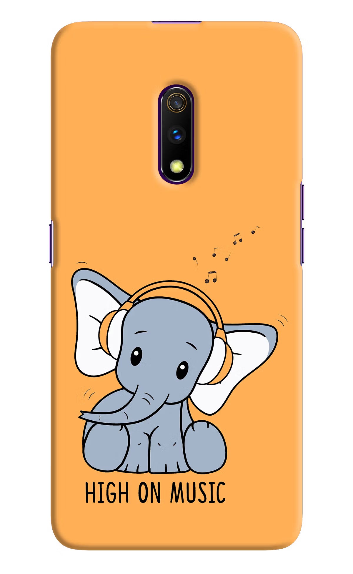 High On Music Realme X Hard Case Back Cover by Casekaro