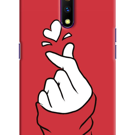 Korean Love Sign Realme X Hard Case Back Cover by Casekaro