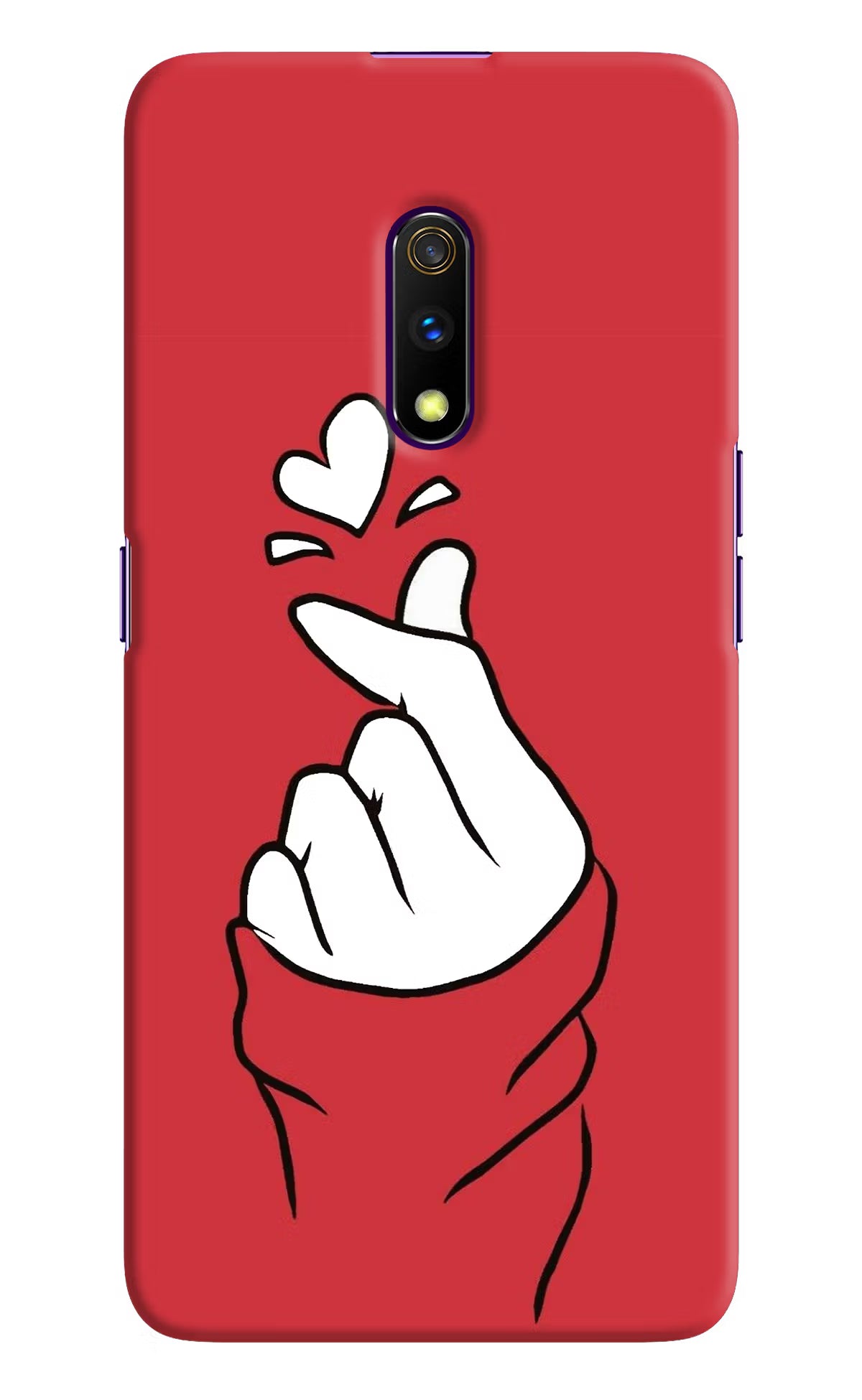 Korean Love Sign Realme X Hard Case Back Cover by Casekaro