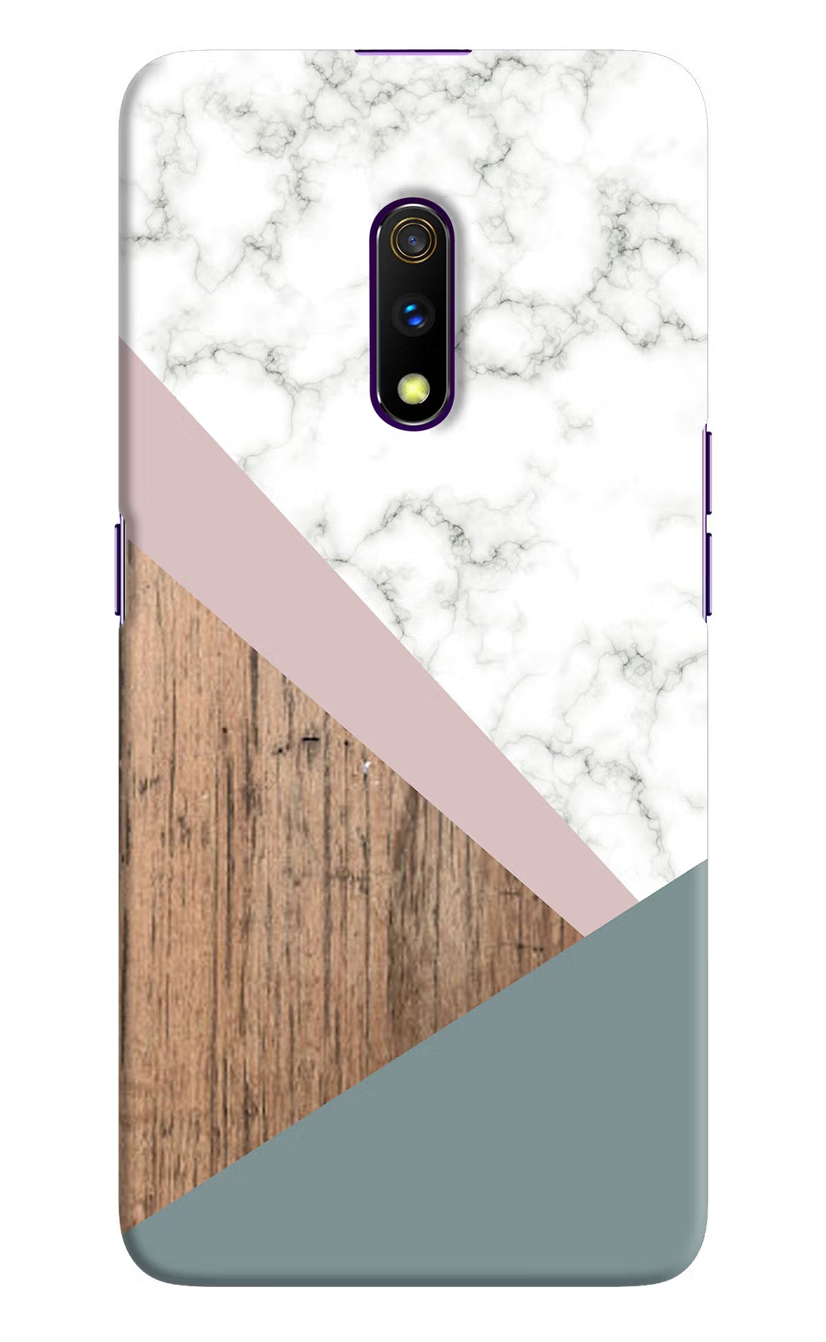 Marble wood Abstract Realme X Hard Case Back Cover by Casekaro