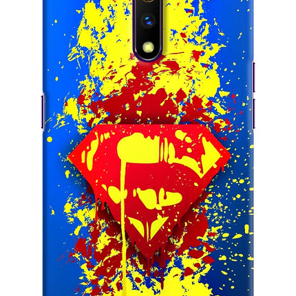 Superman logo Realme X Hard Case Back Cover by Casekaro