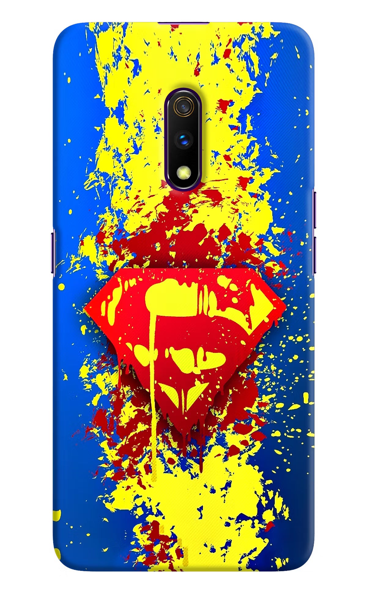 Superman logo Realme X Hard Case Back Cover by Casekaro