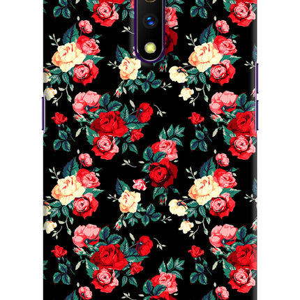 Rose Pattern Realme X Hard Case Back Cover by Casekaro