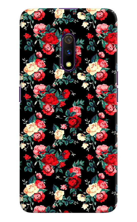 Rose Pattern Realme X Hard Case Back Cover by Casekaro