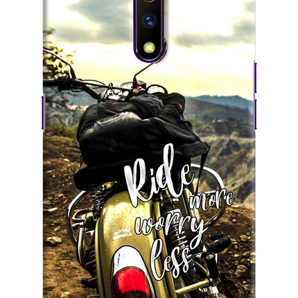 Ride More Worry Less Realme X Hard Case Back Cover by Casekaro