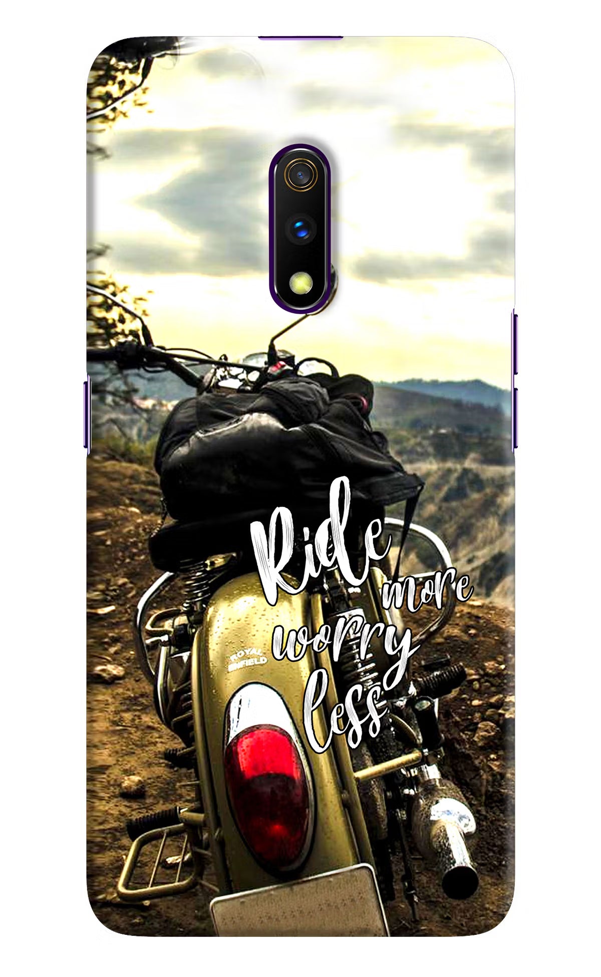 Ride More Worry Less Realme X Hard Case Back Cover by Casekaro
