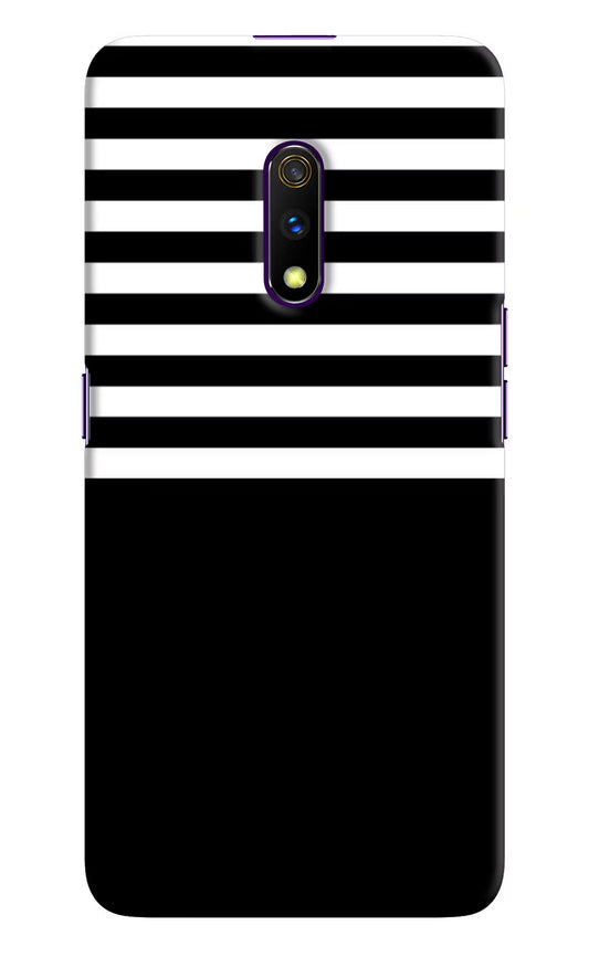 Black and White Print Realme X Hard Case Back Cover by Casekaro