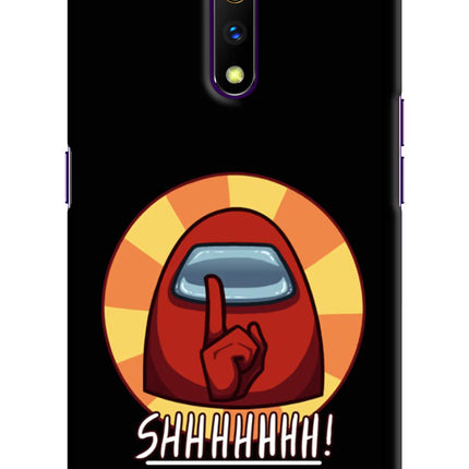 Among Us Shhh! Realme X Hard Case Back Cover by Casekaro