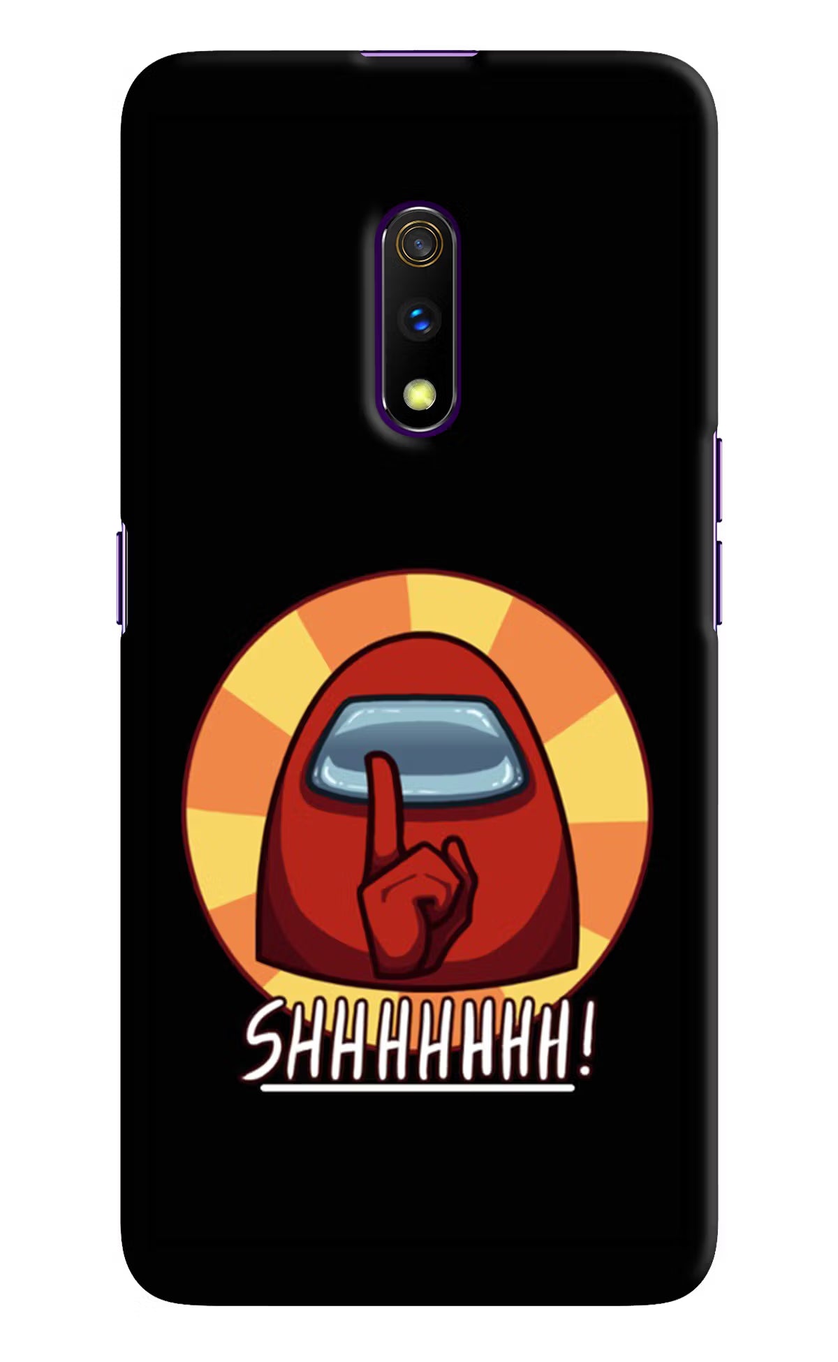 Among Us Shhh! Realme X Hard Case Back Cover by Casekaro